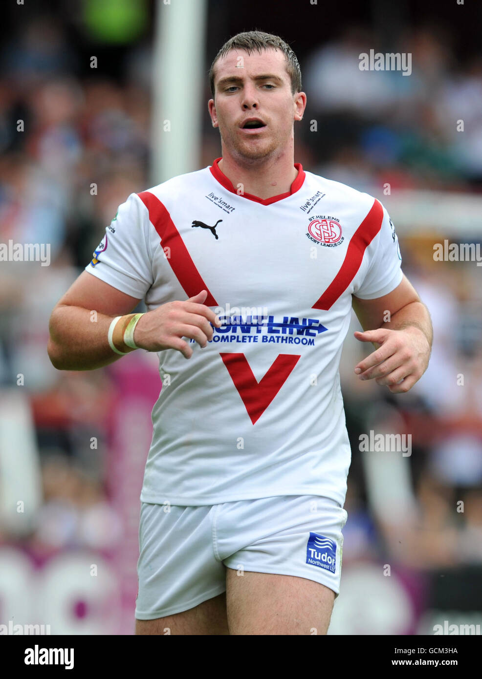 Rugby League - Engage Super League - St Helens gegen Harlekins - GPW Recruitment Stadium. Matty Ashurst, St. Helens Stockfoto