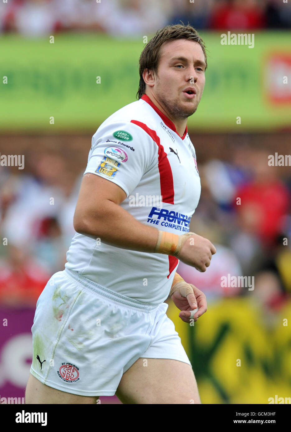 Rugby League - Engage Super League - St Helens gegen Harlekins - GPW Recruitment Stadium. Bryn Hargreaves, St. Helens Stockfoto