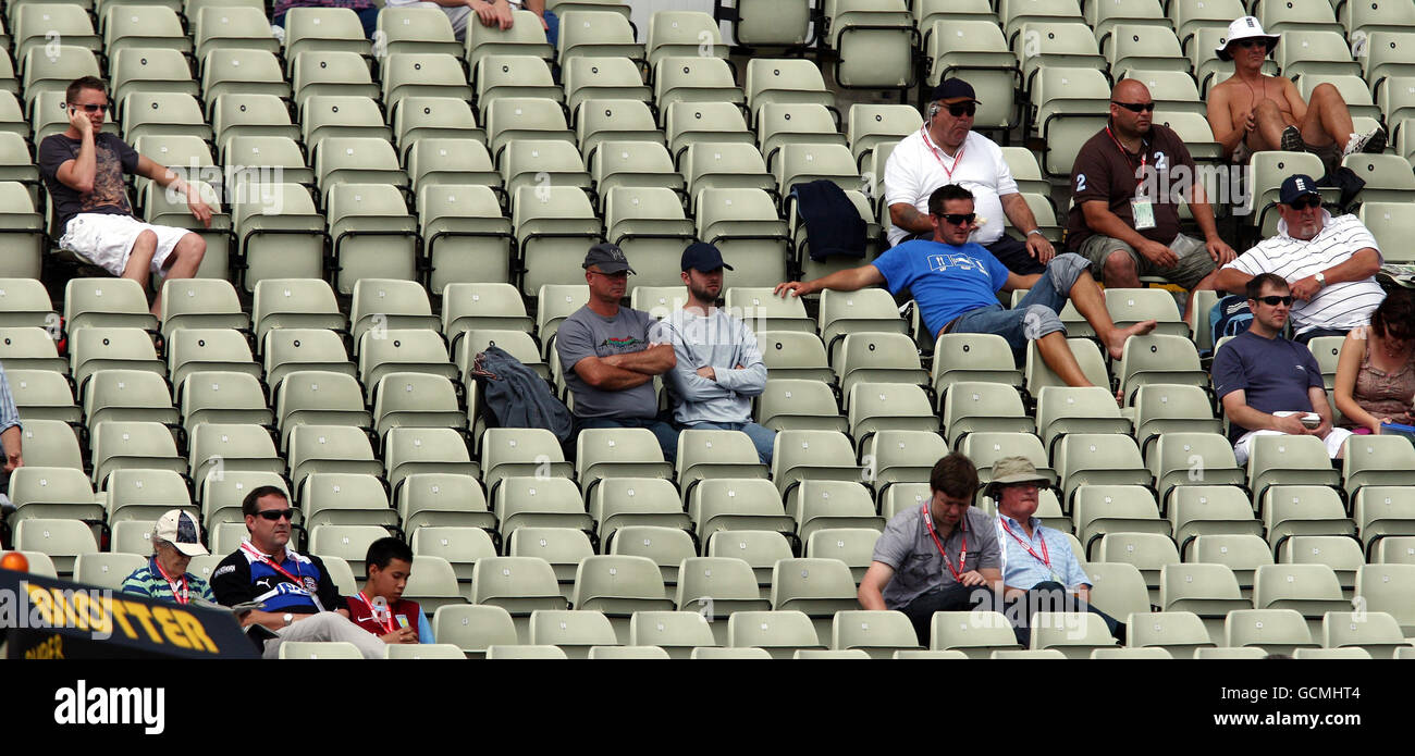 Leere Sitze während des npower Second Test in Edgbaston, Birmingham. Stockfoto