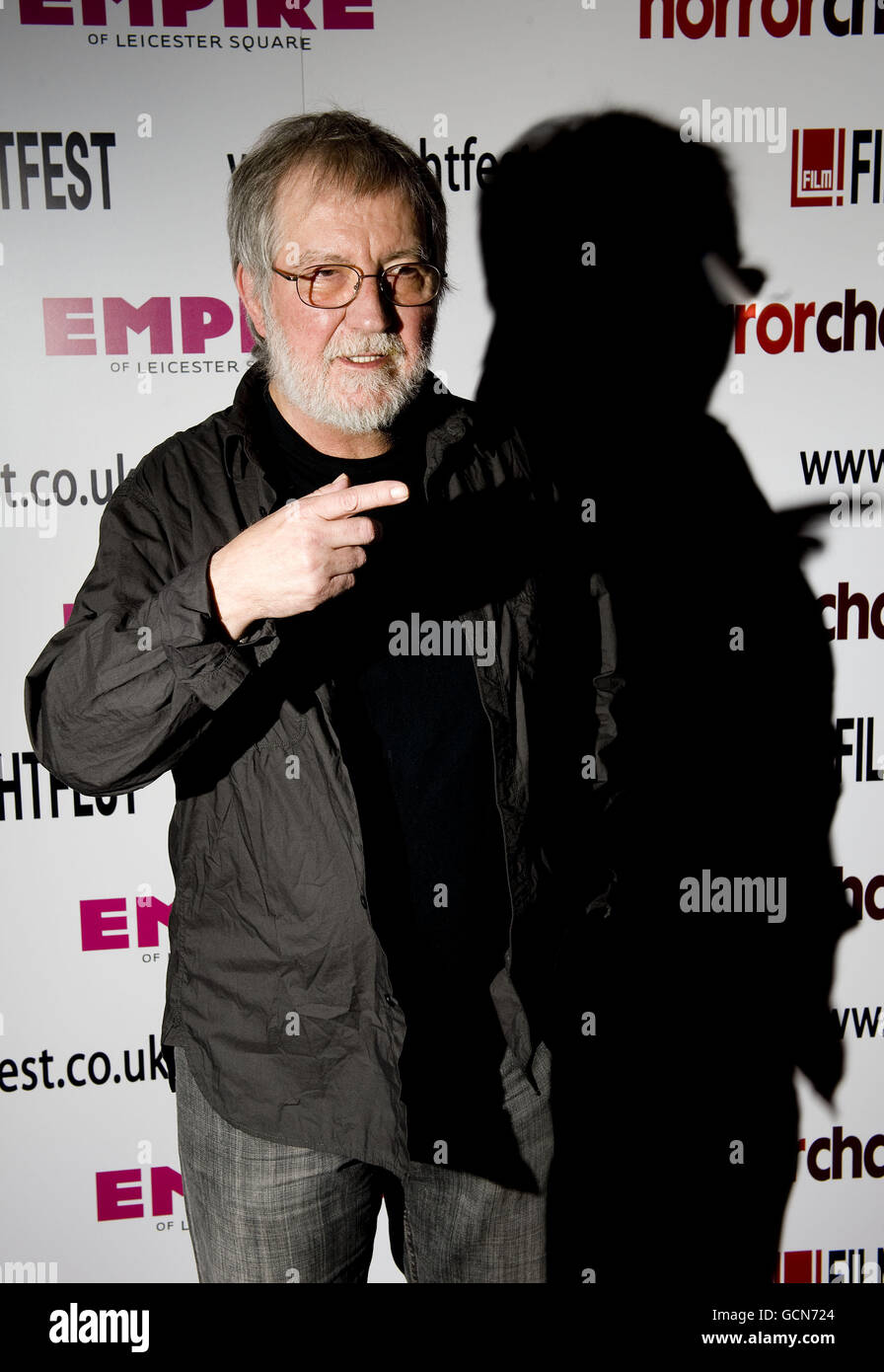 Toby Hooper, der Regisseur von Poltergeist und The Texas Chainsaw Massacre, nimmt an einer Icon Q&A Session Teil, während der Film4 Frightfest Saison im Empire Kino in London. Stockfoto