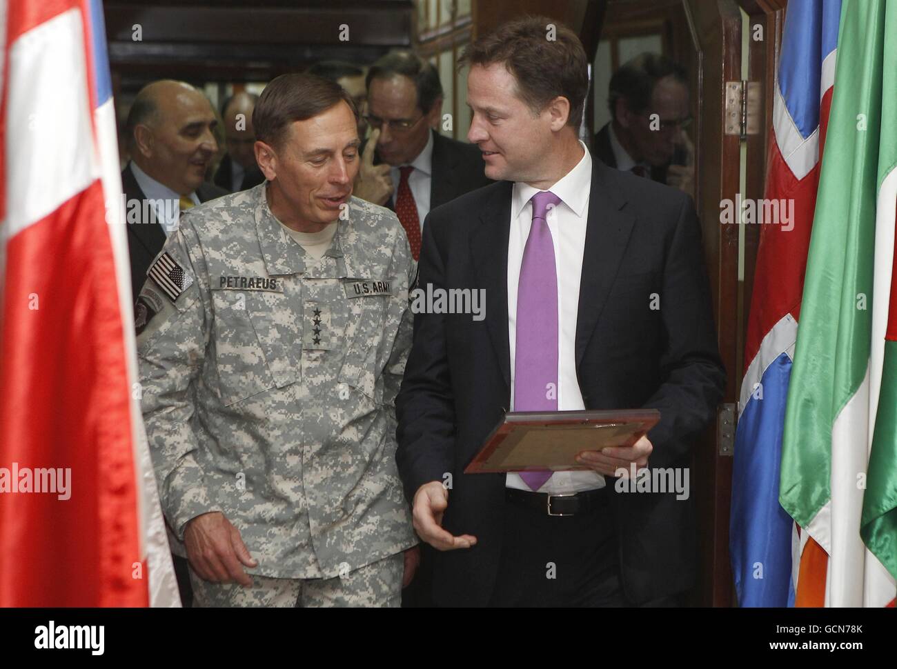 Clegg besucht Afghanistan Stockfoto