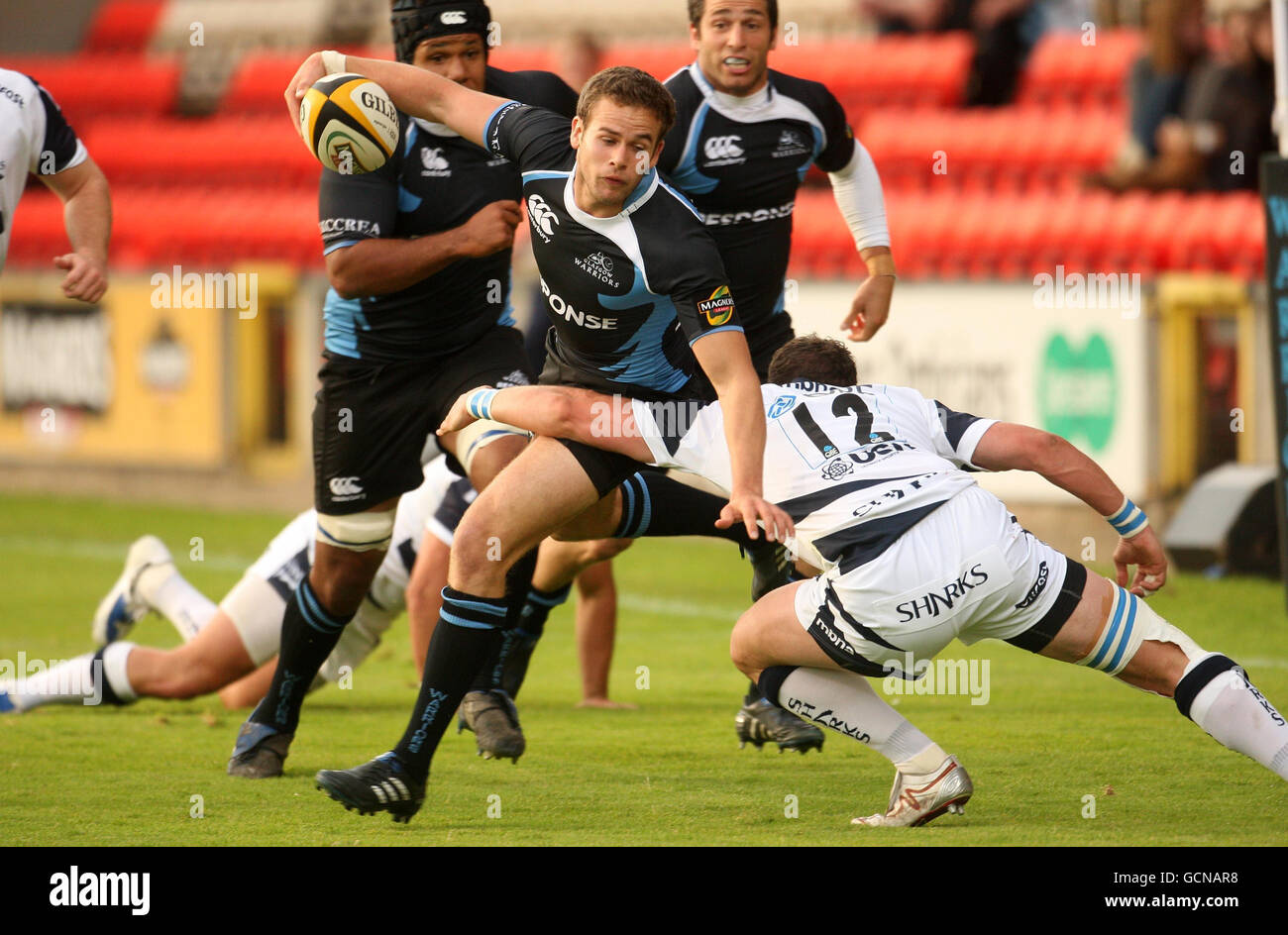Rugby-Union - Pre Season freundlich - Glasgow Warriors V Sale Sharks - Firhill Stockfoto