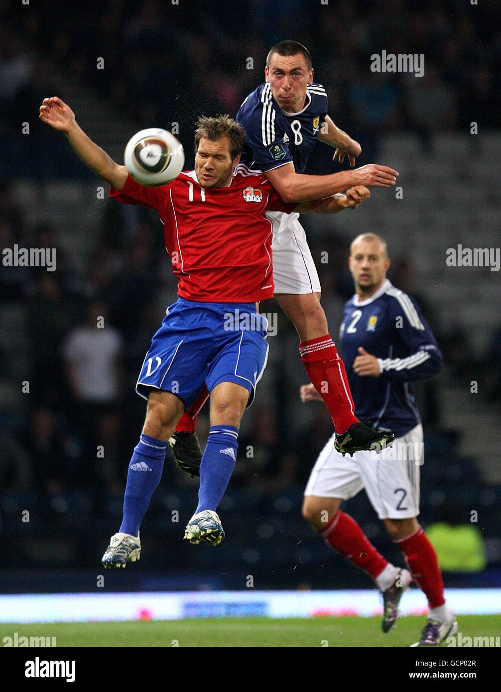 Fußball - UEFA Euro 2012 - Qualifikation - Gruppe I - Schottland V Liechtenstein - Hampden Park Stockfoto