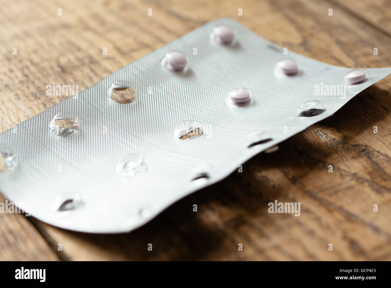 Blisterpackung Vitamin B12 Tabletten Stockfoto