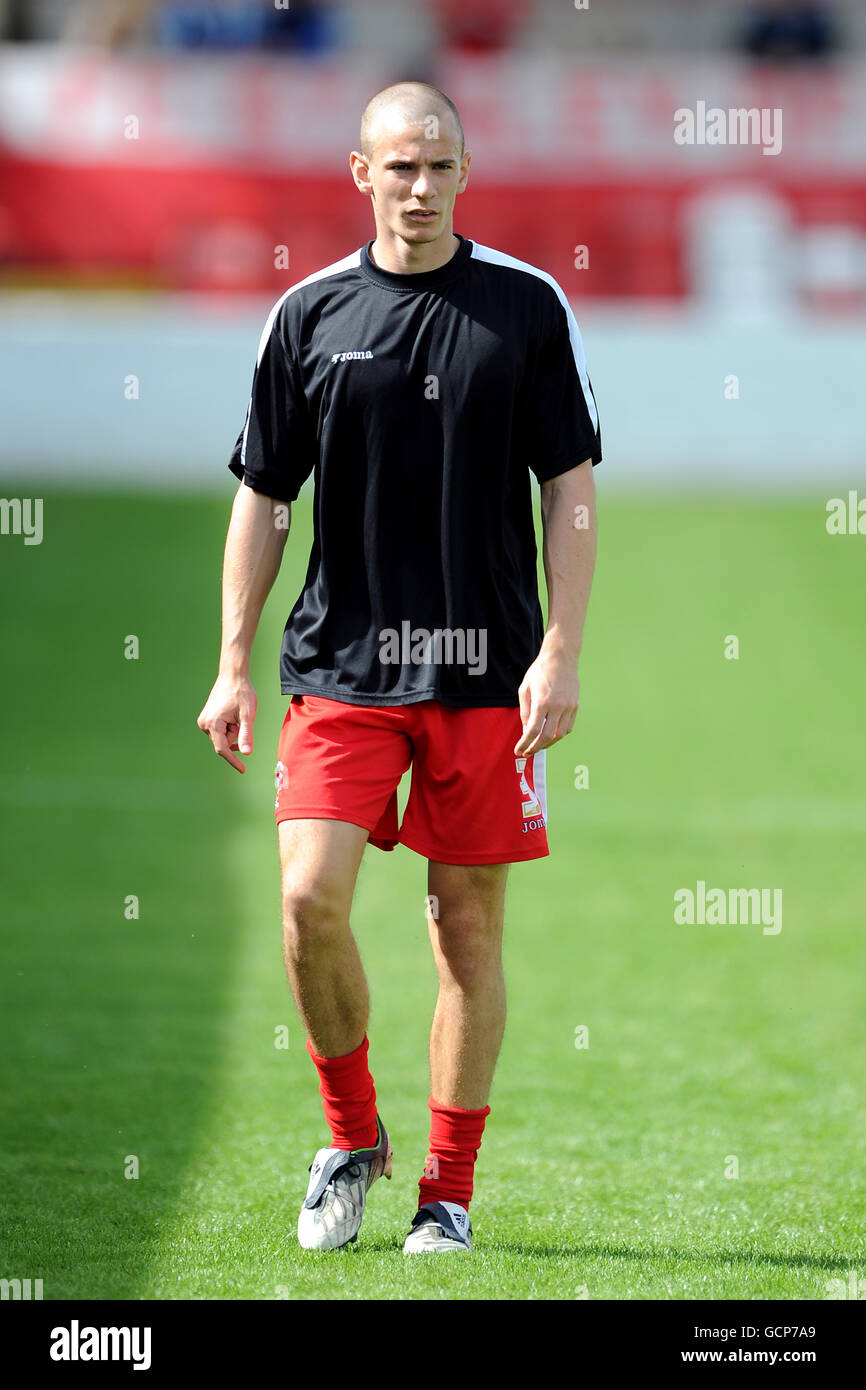 Fußball - npower Football League Two - Accrington Stanley / Macclesfield Town - The Crown Ground. Dean Winnard, Accrington Stanley. Stockfoto