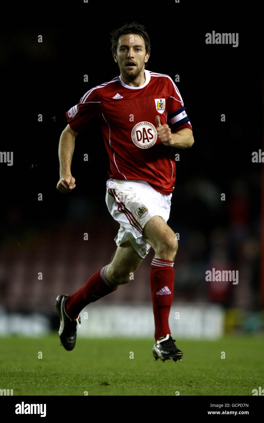 Fußball - npower Football League Championship - Bristol City / Watford - Ashton Gate. Cole Skuse, Bristol City. Stockfoto