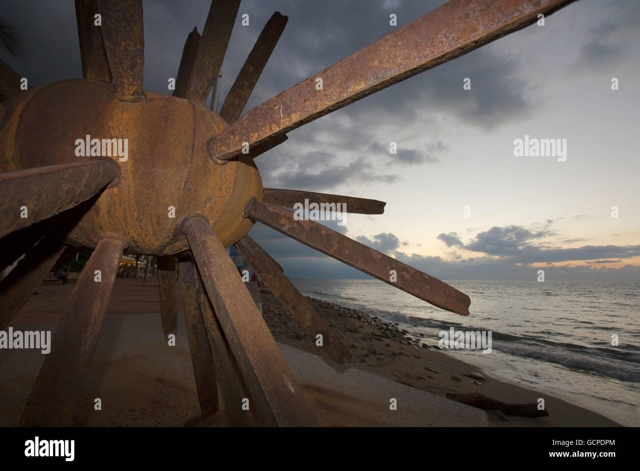 Puerto Vallarta Mexiko; Seamine Denkmal Stockfoto