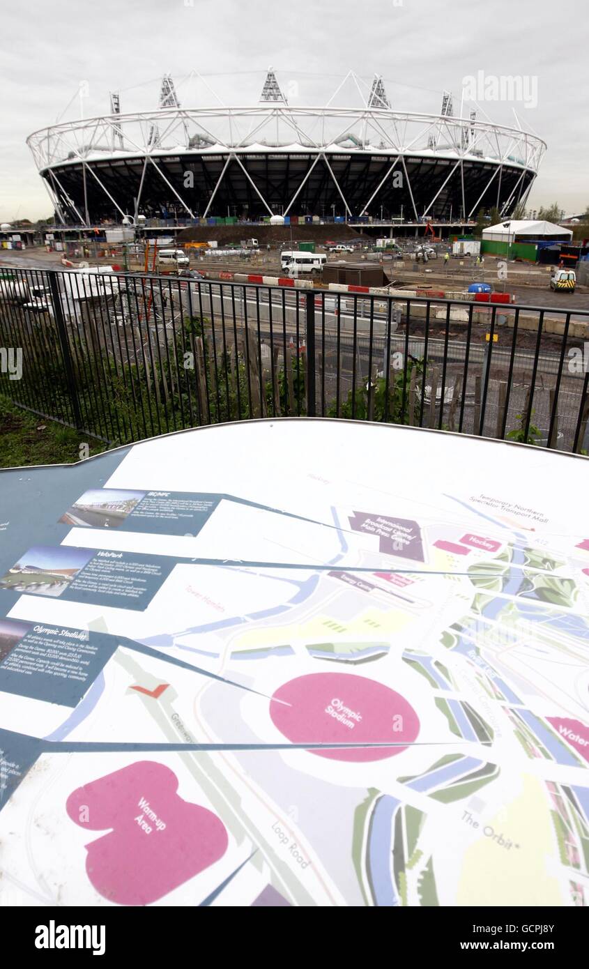 Olympischen Spiele - Olympiastadion Views Stockfoto