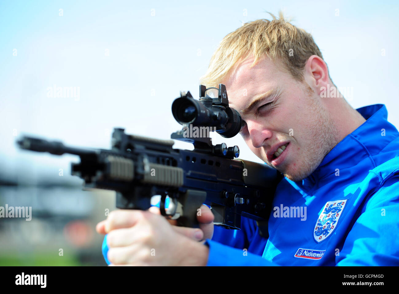 Fußball - England U21 der Besuch in Colchester Kaserne Stockfoto