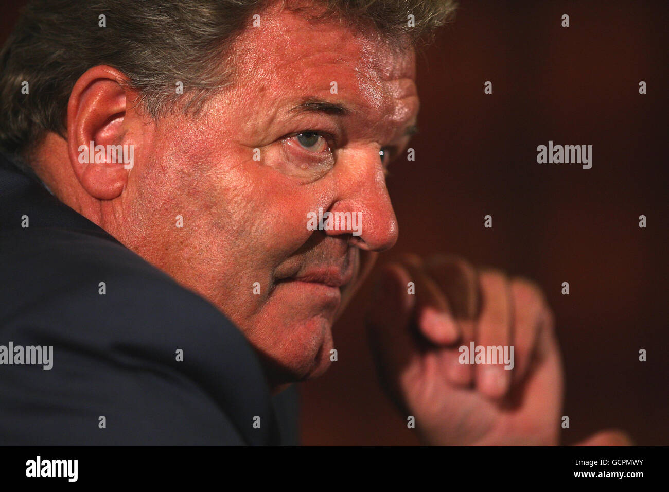 Fußball - Wales-Pressekonferenz - Vale Resort Stockfoto