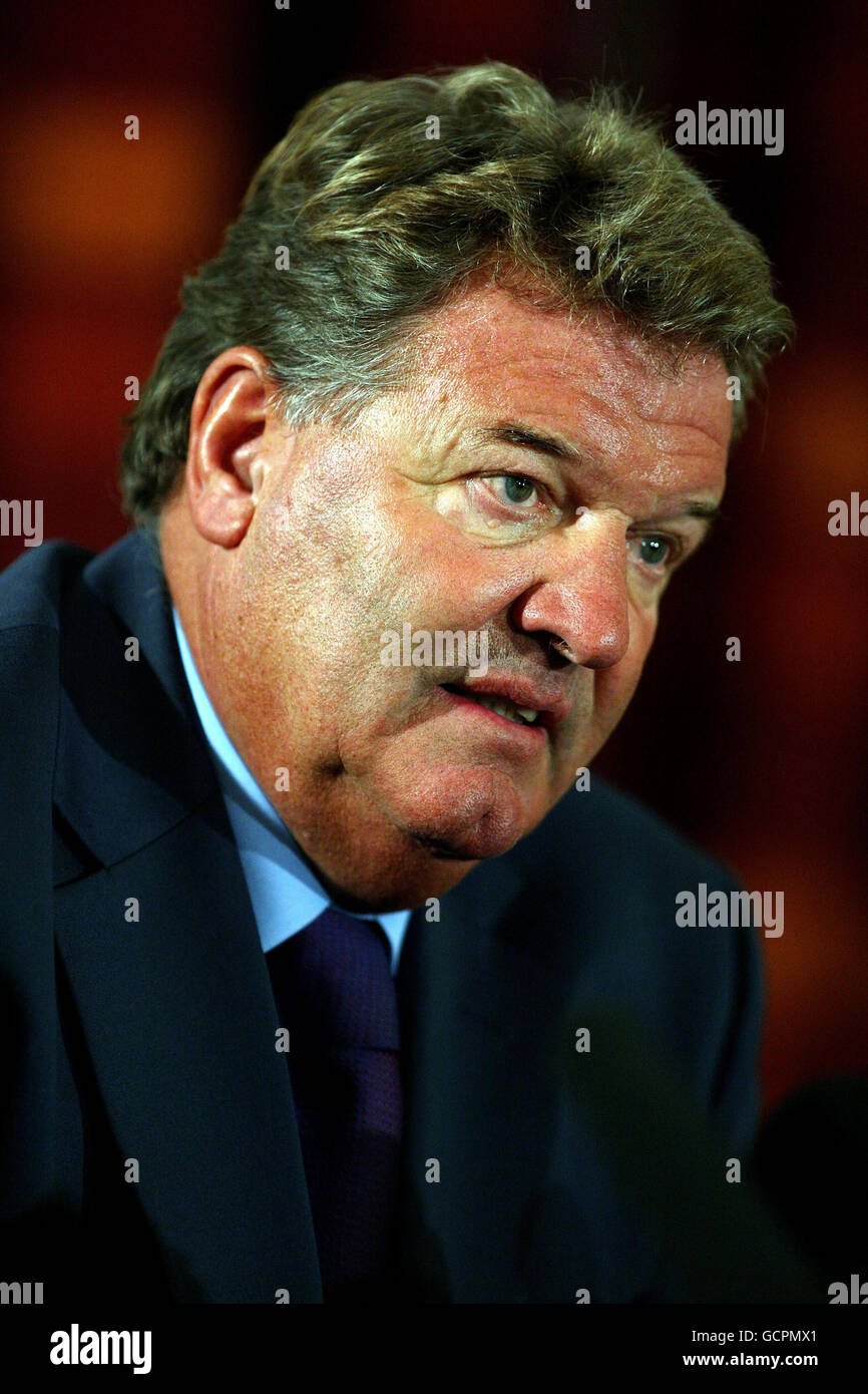 Fußball - Wales-Pressekonferenz - Vale Resort Stockfoto