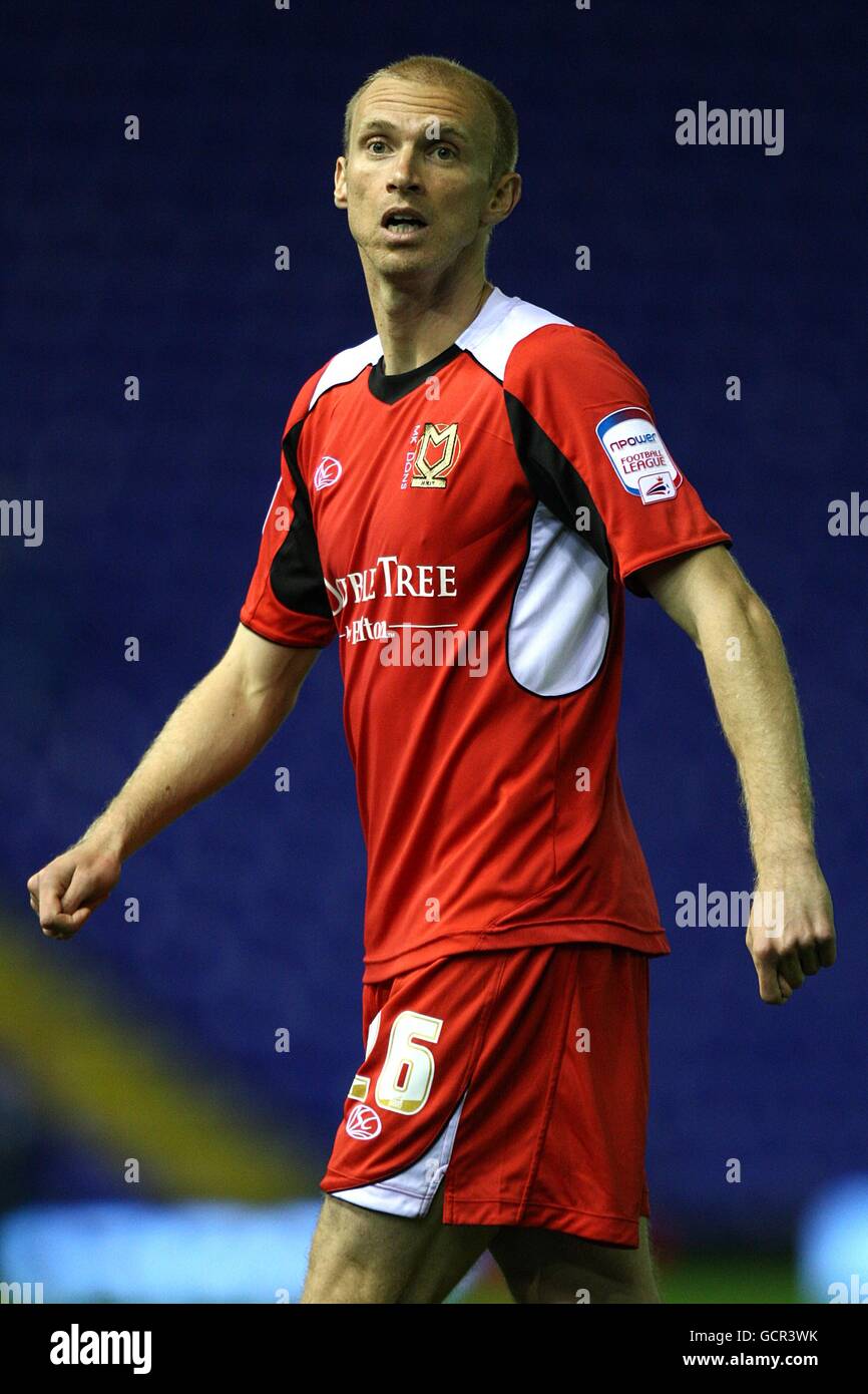 Fußball - Carling Cup - Dritte Runde - Birmingham City / Milton Keynes Dons - St. Andrew's. Luke Chadwick, Milton Keynes Dons Stockfoto