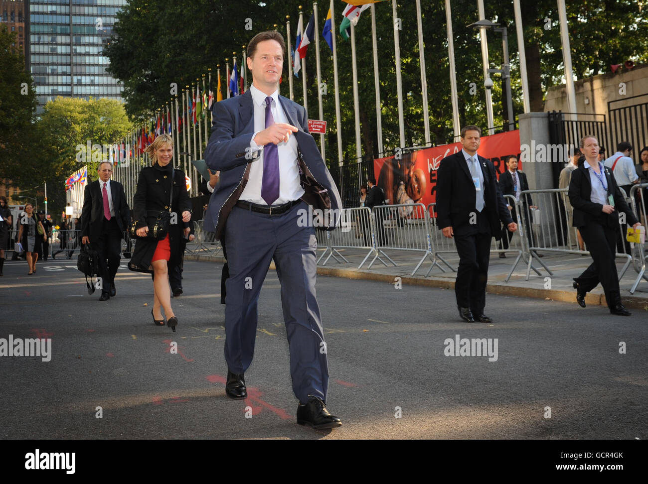 Nick Clegg besuchen in USA Stockfoto