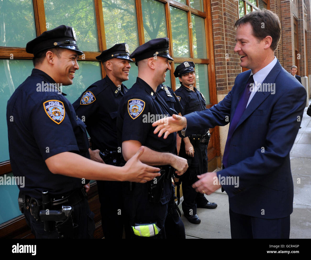 Nick Clegg besuchen in USA Stockfoto