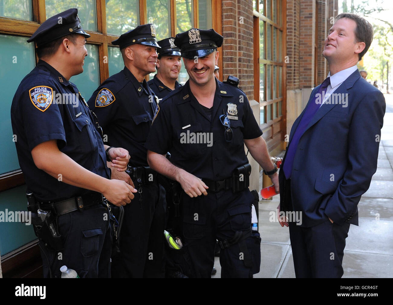 Nick Clegg besuchen in USA Stockfoto