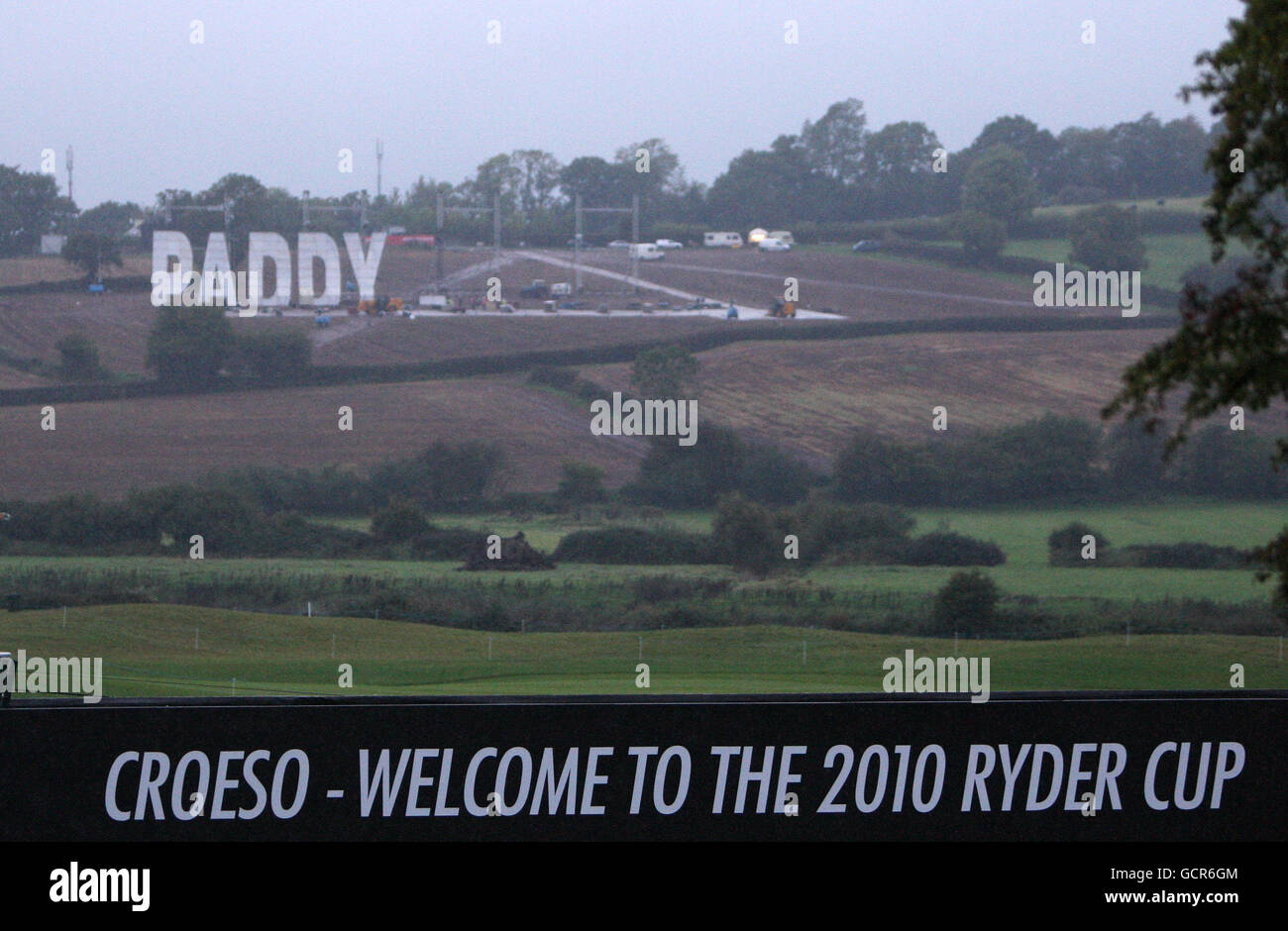 Golf - 38. Ryder Cup - Europa V USA - Praxis Tag 2 - Celtic Manor Resort Stockfoto