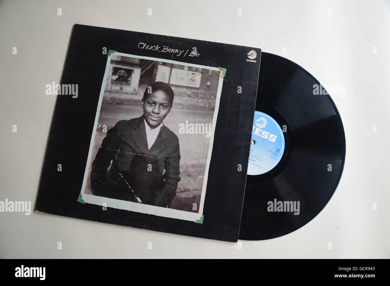Bio 1973 Album Datensatz zu decken, indem die Rock And Roll Star Chuck Berry bei Chess Records. Stockfoto