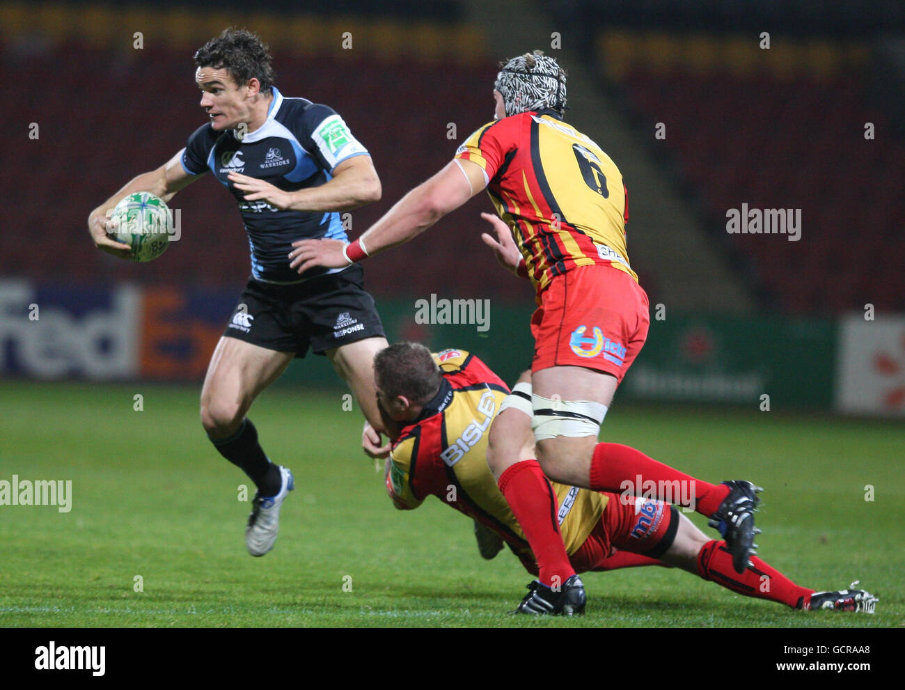 Rugby-Union - Heineken Cup - Pool 6 - Glasgow Warriors V Newport Gwent Drachen - Firhill Arena Stockfoto