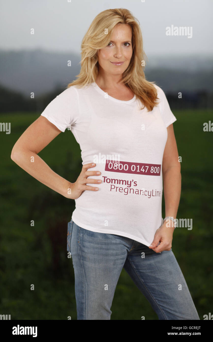 Penny Lancaster startet Schwangerschaft Charity-Telefon-service Stockfoto