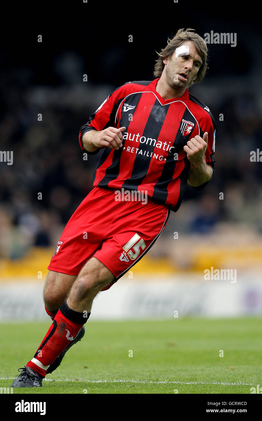 Soccer - npower Football League Two - Port Vale gegen Gillingham - Vale Park. Matt Lawrence, Gillingham Stockfoto