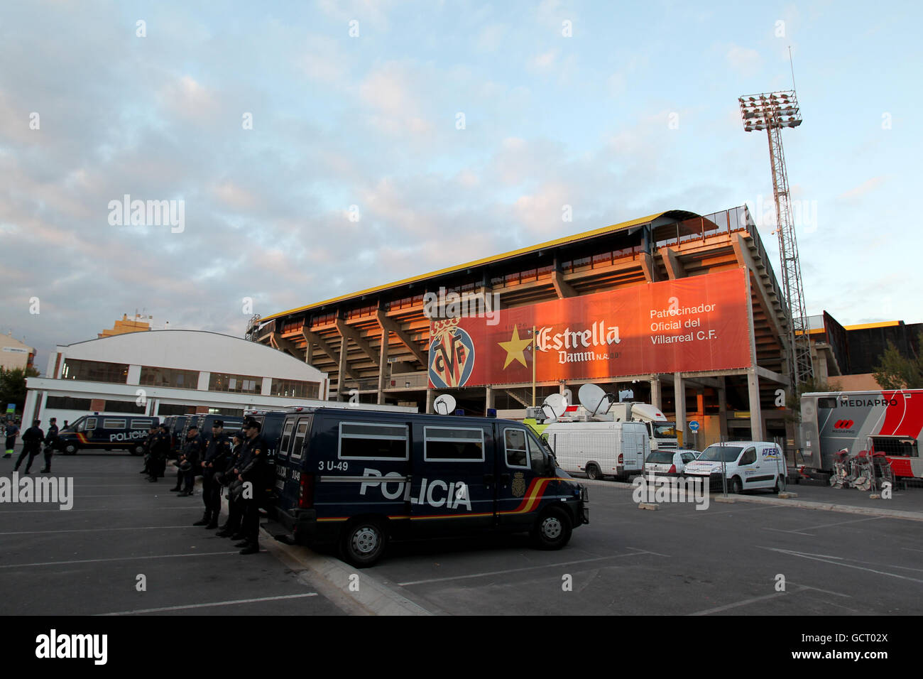 Fußball - UEFA Europa League - Gruppe D - Villarreal V PAOK Saloniki - El Madrigal Stockfoto