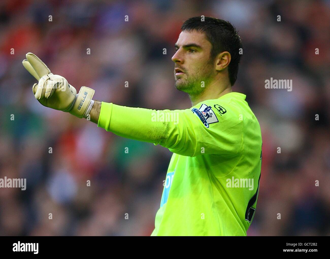 Fußball - Barclays Premier League - Liverpool / Blackpool - Anfield. Matthew Gilks, Torwart von Blackpool Stockfoto