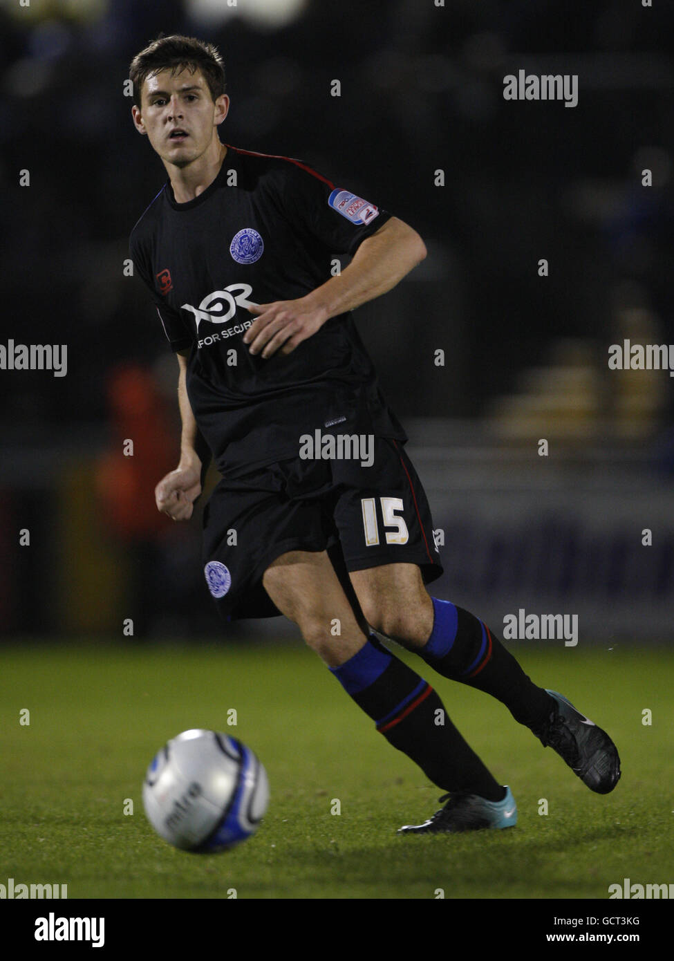 Fußball - Johnstones Paint Trophy - südlicher Abschnitt - zweite Runde - Bristol Rovers gegen Aldershot Town - Memorial Stadium. Aaron Morris, Aldershot Town Stockfoto