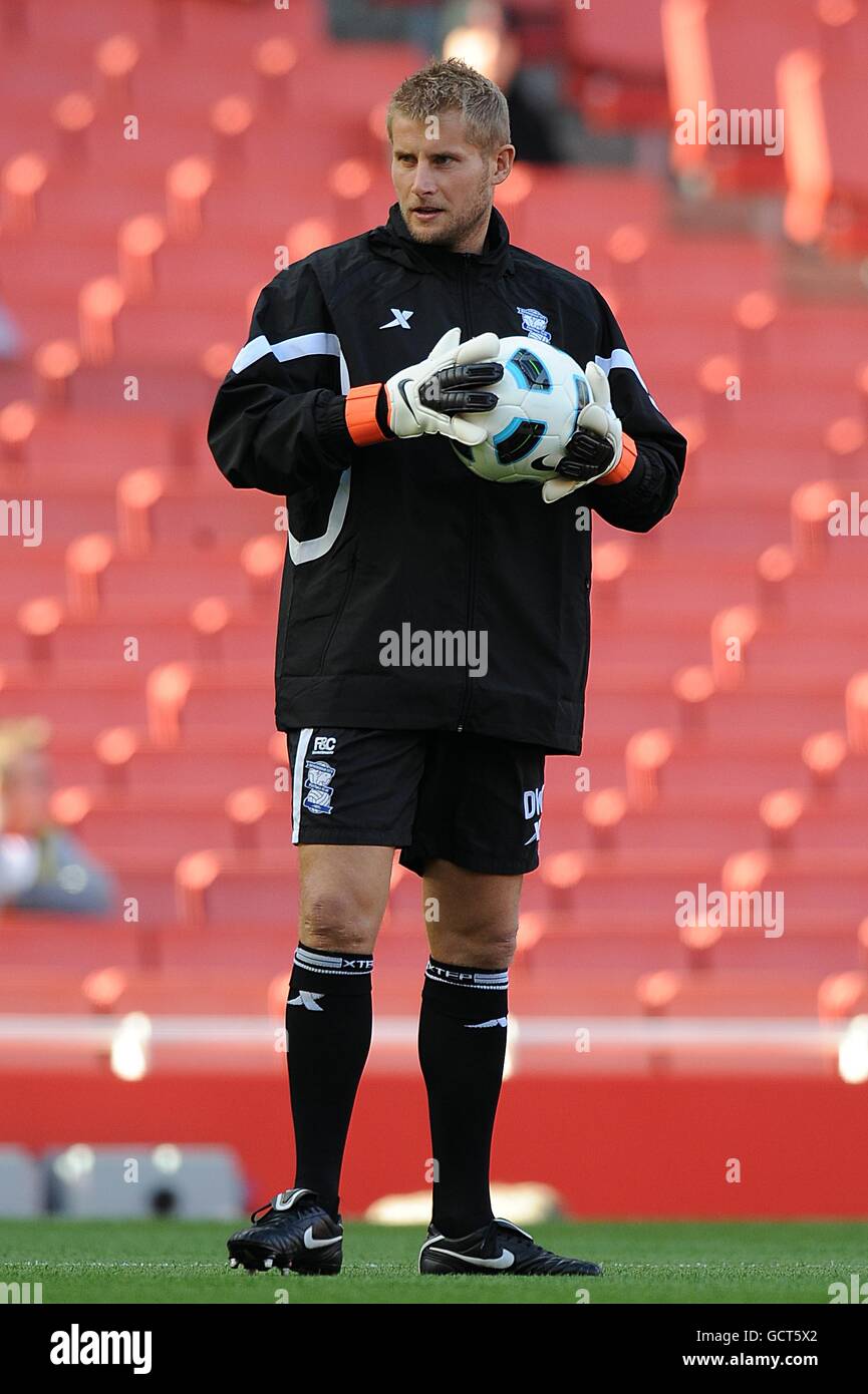 Fußball - Barclays Premier League - Arsenal gegen Birmingham City - Emirates Stadium. Dave Watson, Torwarttrainer von Birmingham City Stockfoto