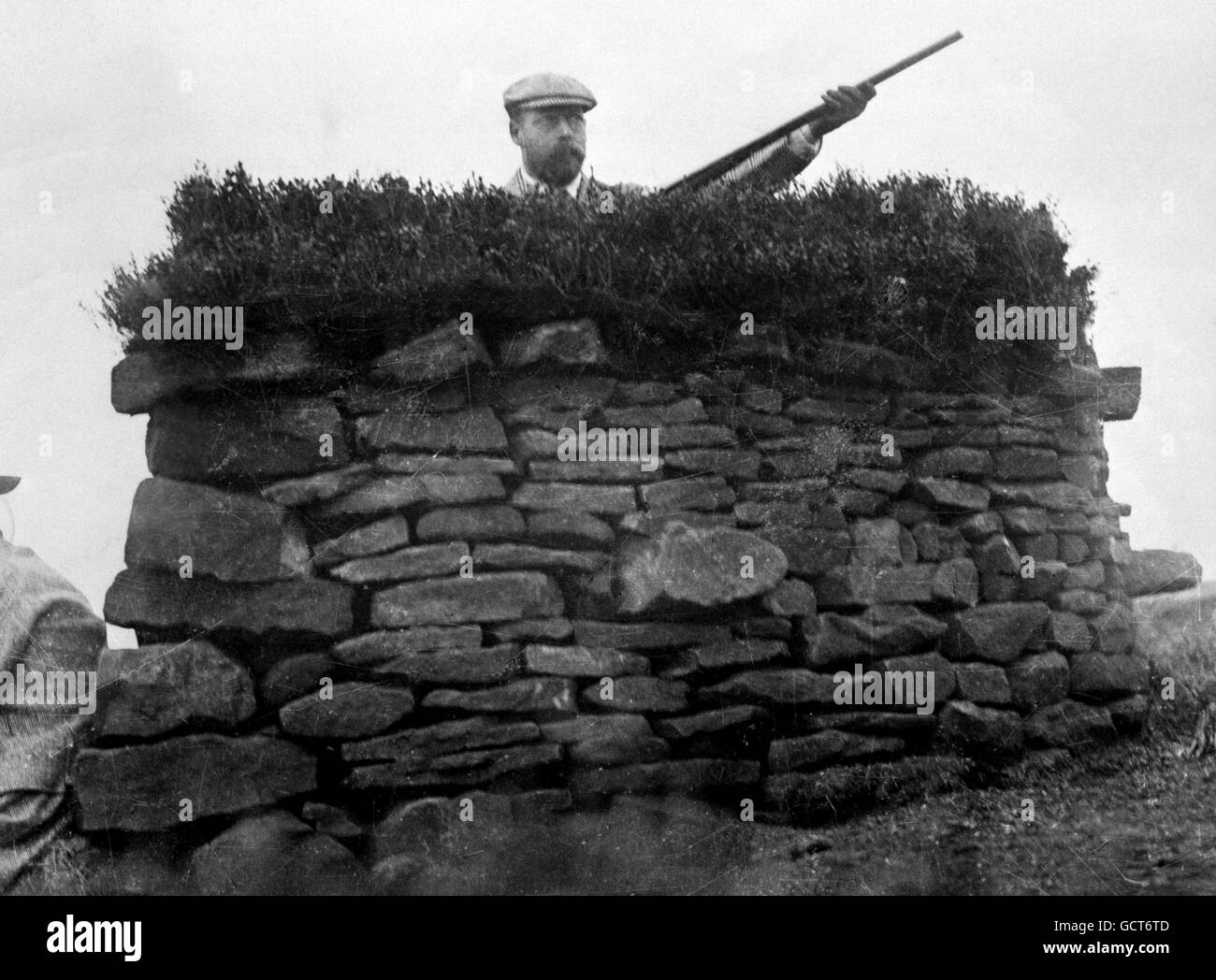 Prince George, Price of Wales in the Butts, während der Dreharbeiten in Bolton Abbey Moor. Stockfoto