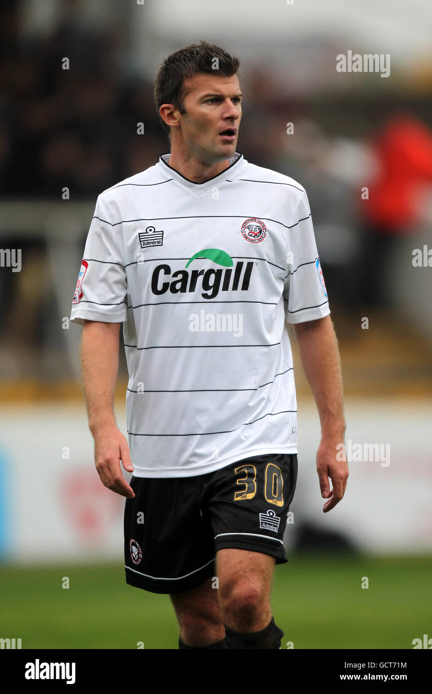 Fußball - Npower Football League Two - Hereford United gegen Port Vale - Edgar Street Stockfoto