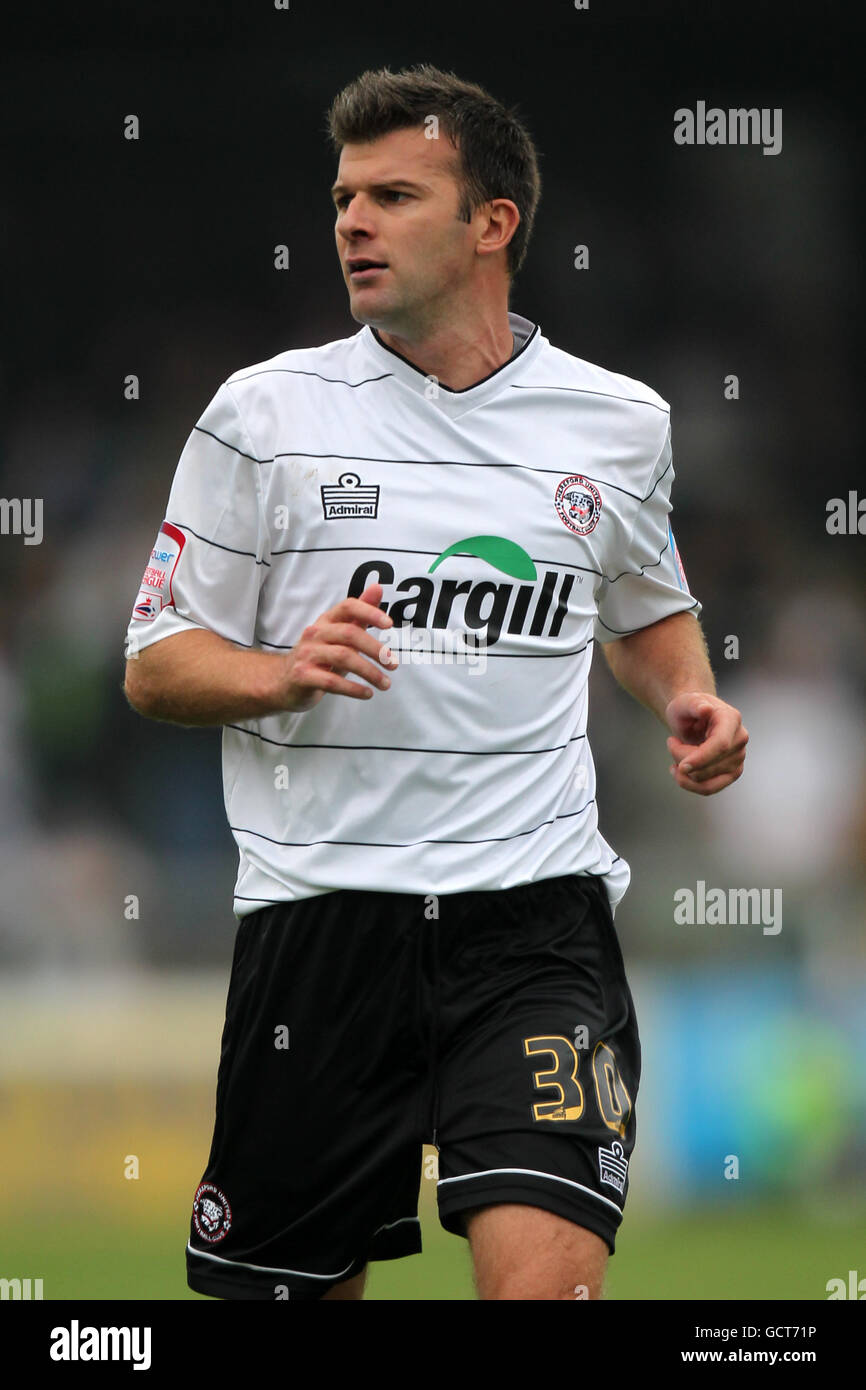 Fußball - Npower Football League Two - Hereford United gegen Port Vale - Edgar Street Stockfoto