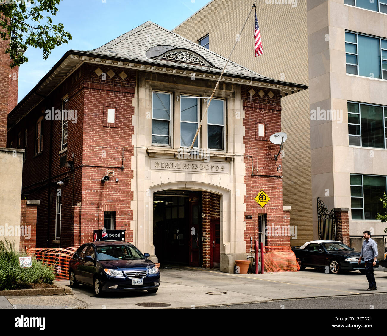 Engine Company 23, District Of Columbia Feuerwehr, 2119 G Street NW, Washington DC Stockfoto