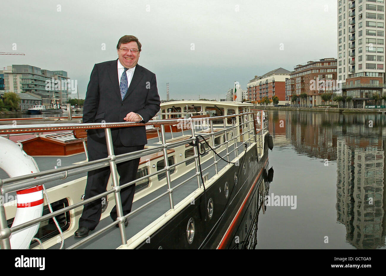 Irische Arbeitsplätze Finanzierung Stockfoto