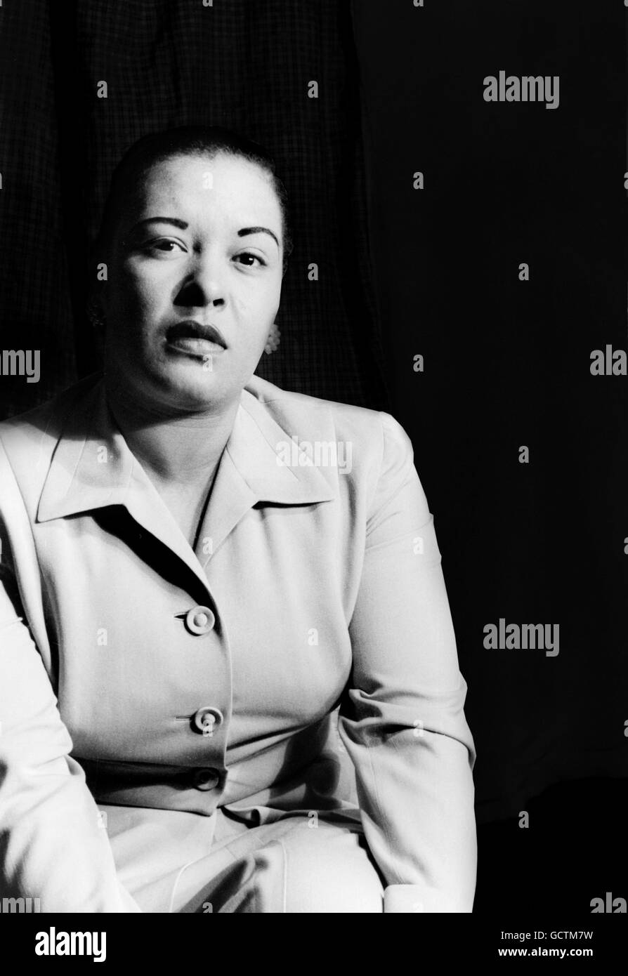 Billie Holiday. Porträt von Billie Holiday (Eleanora Fagan: 1915-1959), US-amerikanischer jazz-Musiker und Singer-Songwriter, den Spitznamen "Lady Day". Foto von Carl Van Vechten, März 1949. Stockfoto