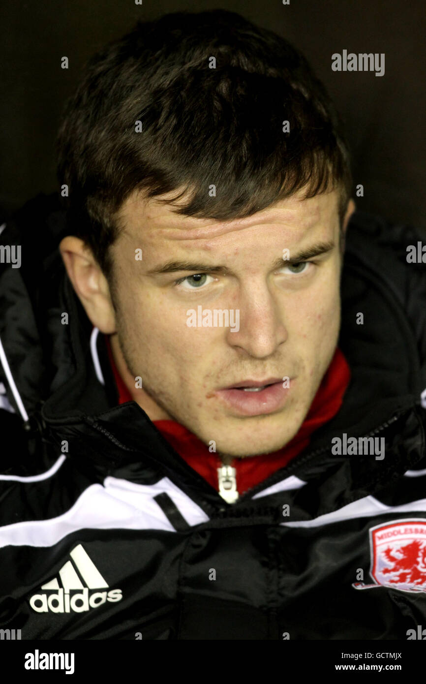 Fußball - npower Football League Championship - Nottingham Forest / Middlesbrough - City Ground. James Gray, Middlesbrough Stockfoto