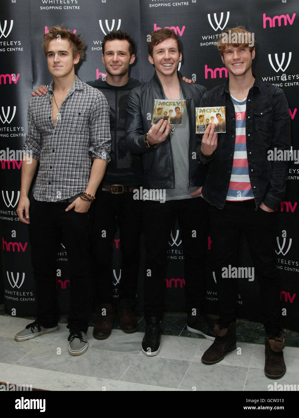 Boy Band McFly (von links nach rechts) Tom Fletcher, Harry Judd, Danny