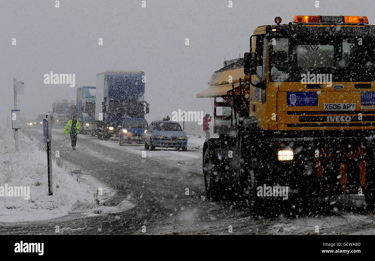 Winterwetter 24. Nov. Stockfoto