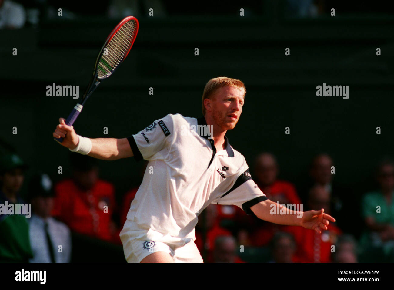 WIMBLEDON TENNIS. VERSCHIEDENE BORIS BECKER DEUTSCHLAND Stockfoto