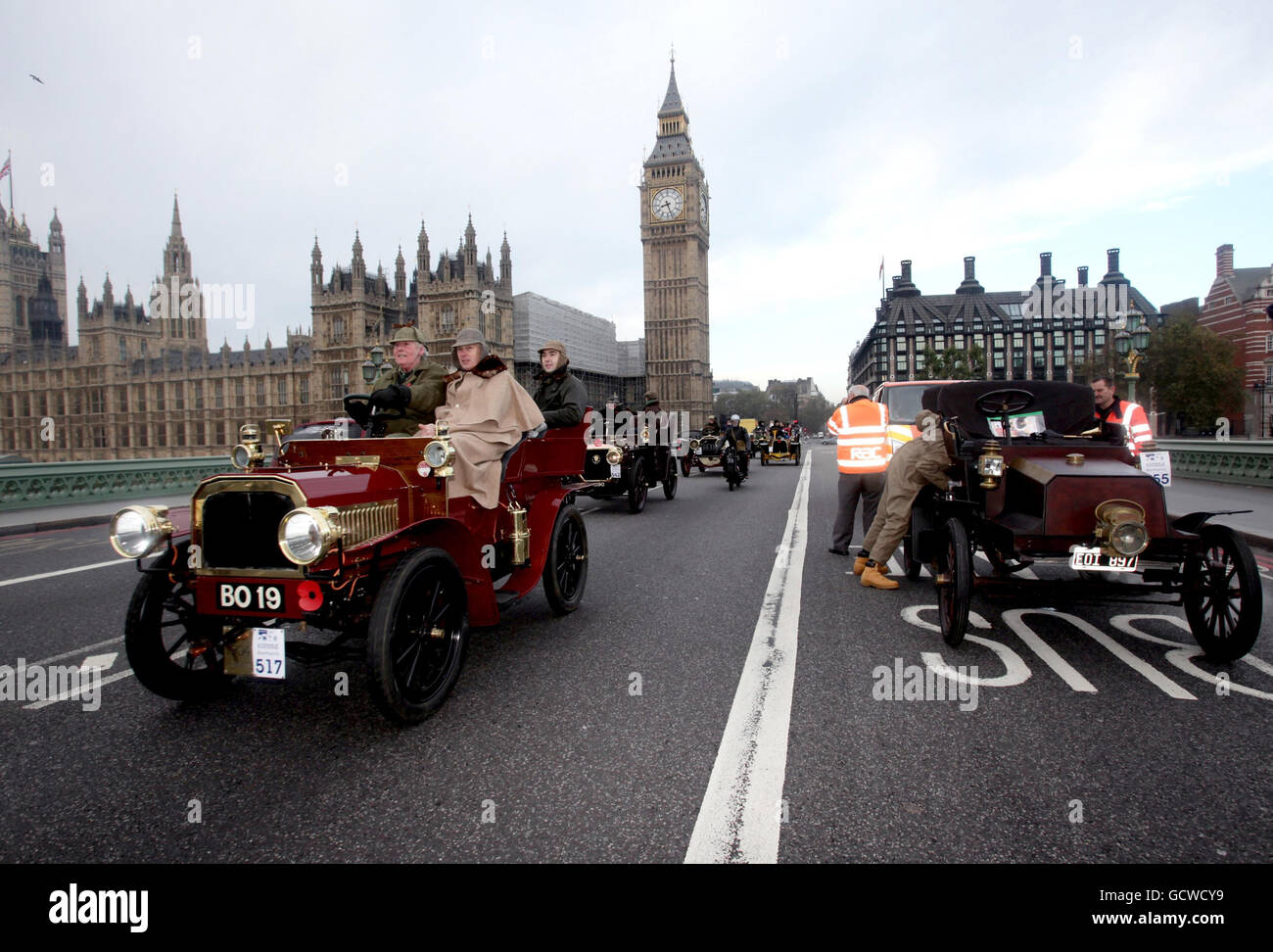 London to Brighton Veteran Car Run Stockfoto