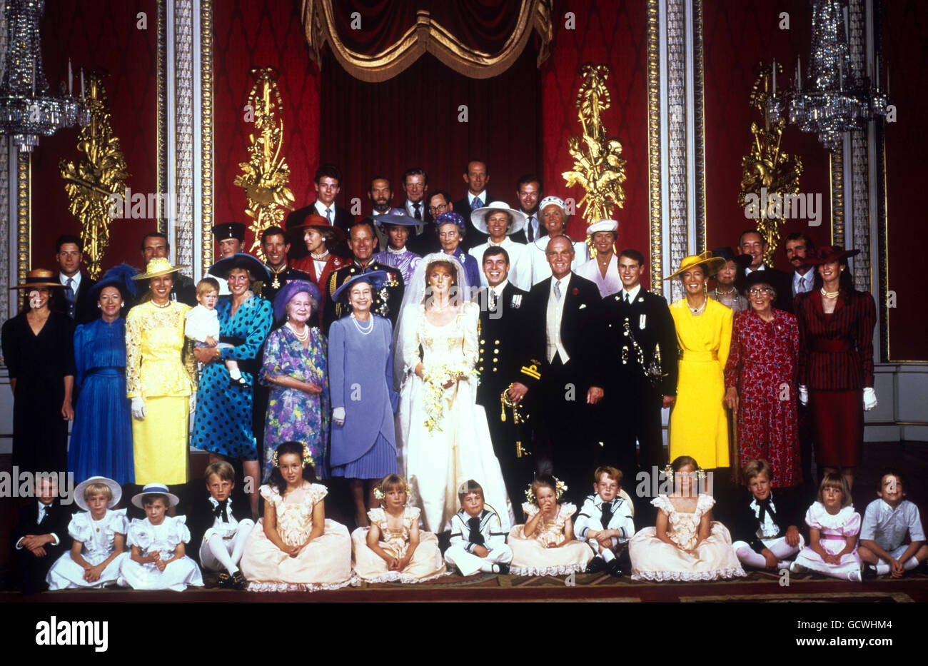 Royalty - Herzog und die Herzogin von York Hochzeit - Westminster Abbey Stockfoto