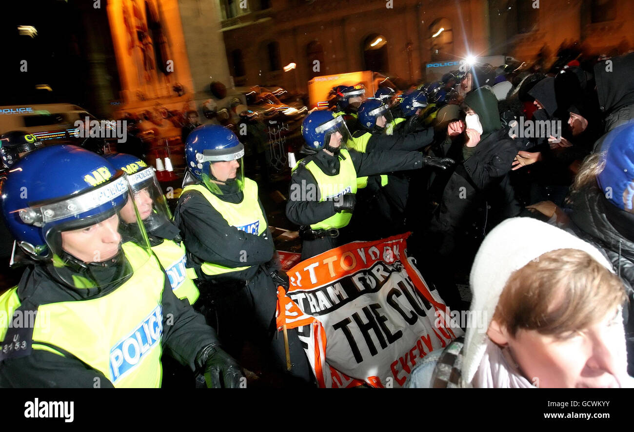 Erhöhung der Studiengebühren Stockfoto