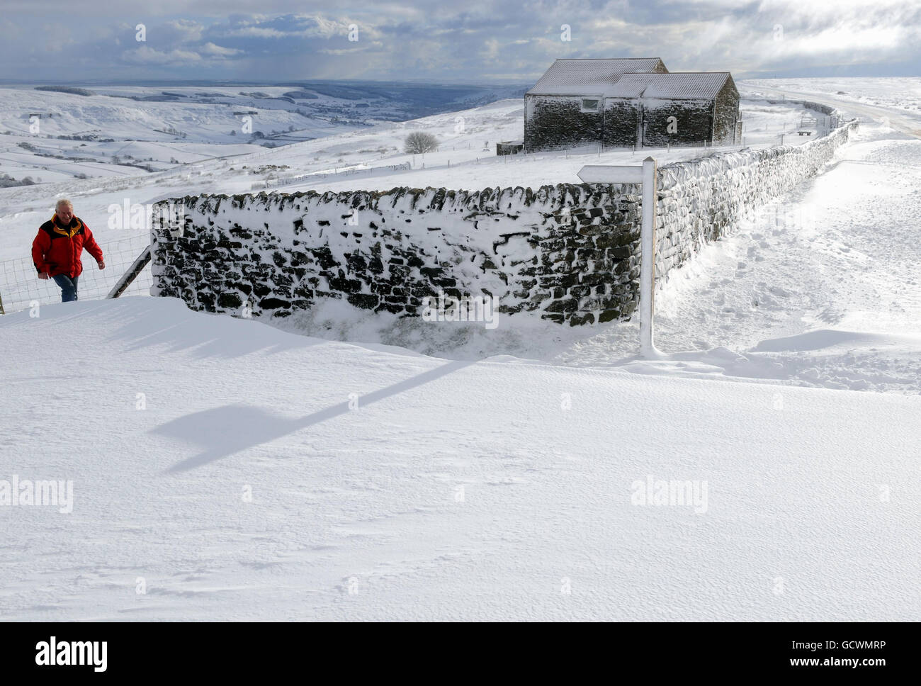 Winterwetter 25. Nov. Stockfoto