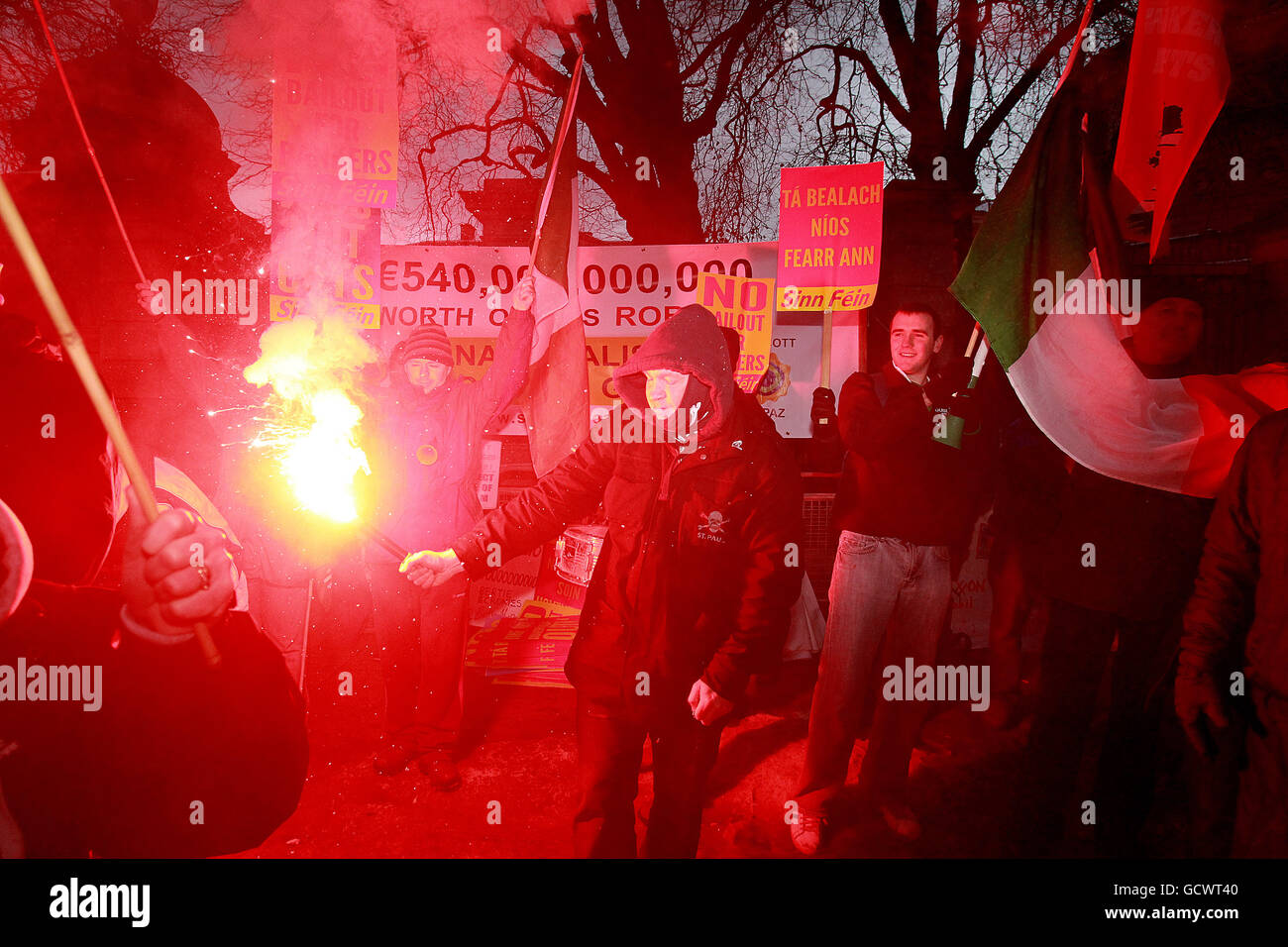 Irische Budget 2011 Stockfoto