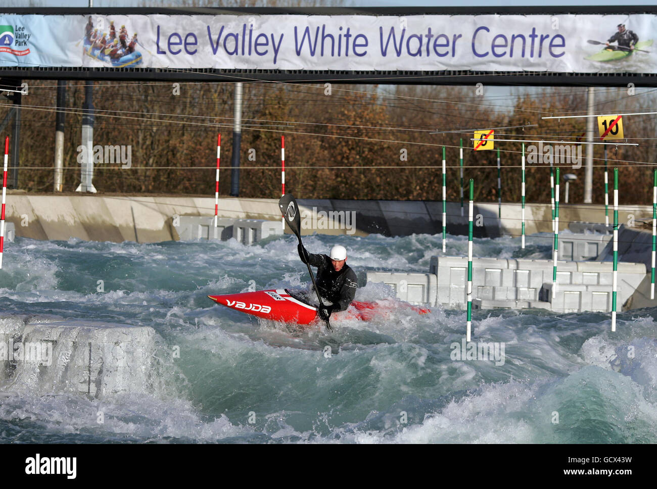 Lee Valley White Water Centre Eröffnung Stockfoto