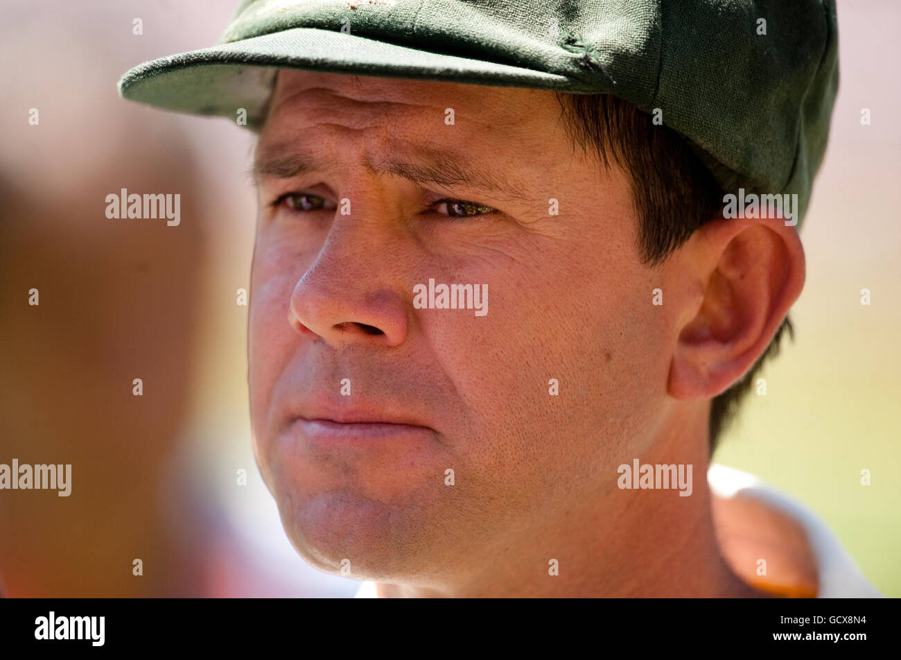 Der australische Kapitän Ricky Ponting verlor den vierten Test auf dem Melbourne Cricket Ground in Melbourne, Australien. Stockfoto