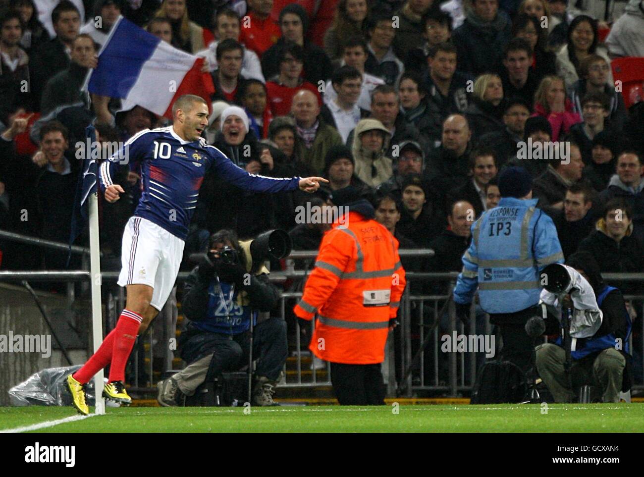 Fußball - internationale Freundschaftsspiele - England / Frankreich - Wembley-Stadion Stockfoto