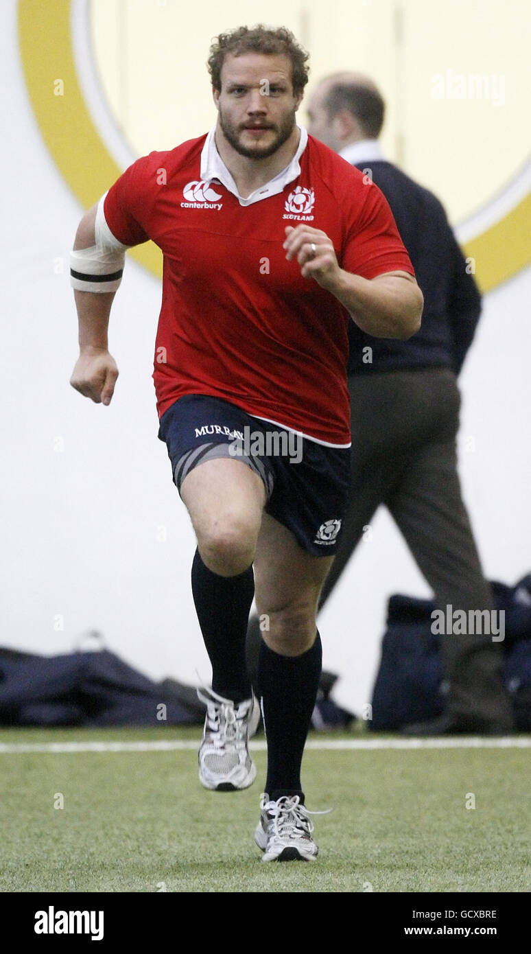 Rugby-Union - 2010 EMC Herbst Test - Schottland V Samoa - Schottland Trainingseinheit - Aberdeen Sports Village Stockfoto