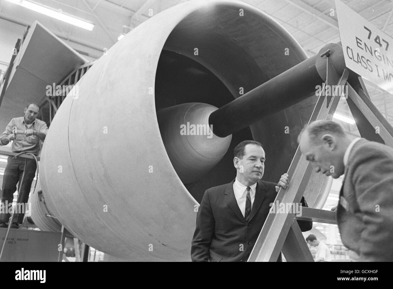 Joe Sutter der Boeing Airplane Company Stockfoto