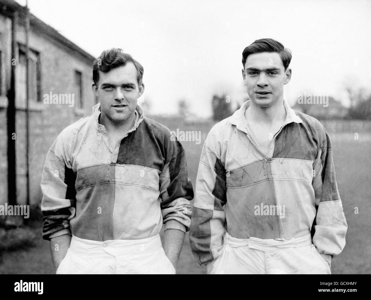 Rugby Union - Harlekins Photocall. PJ Fuller (links) und JJ McPartun, Harlequins Stockfoto