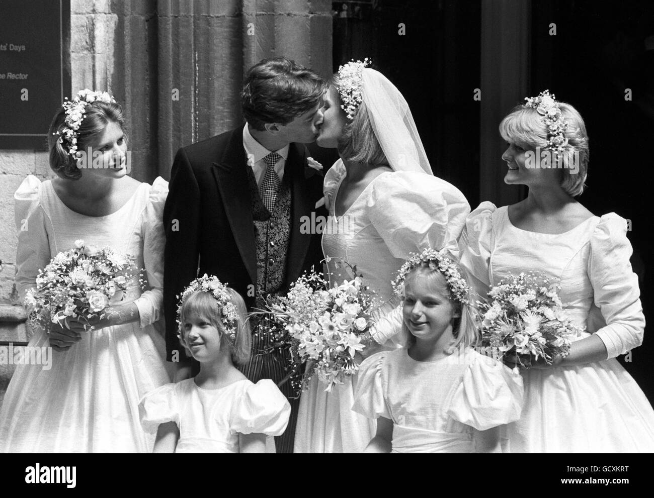 König - James Ogilvy und Julia Rawlinson Hochzeit - Saffron Walden Stockfoto